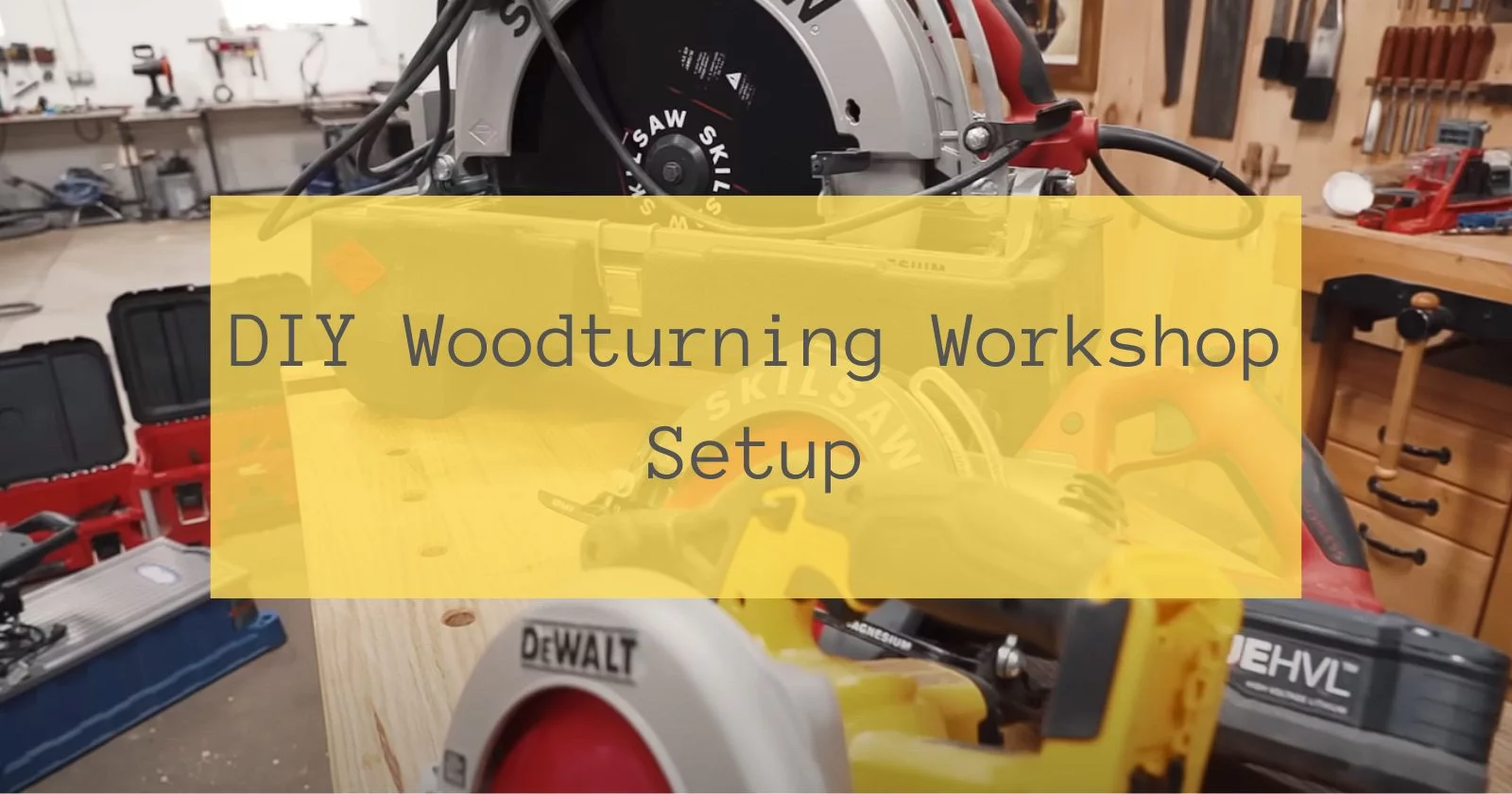 DIY Woodturning Workshop Setup