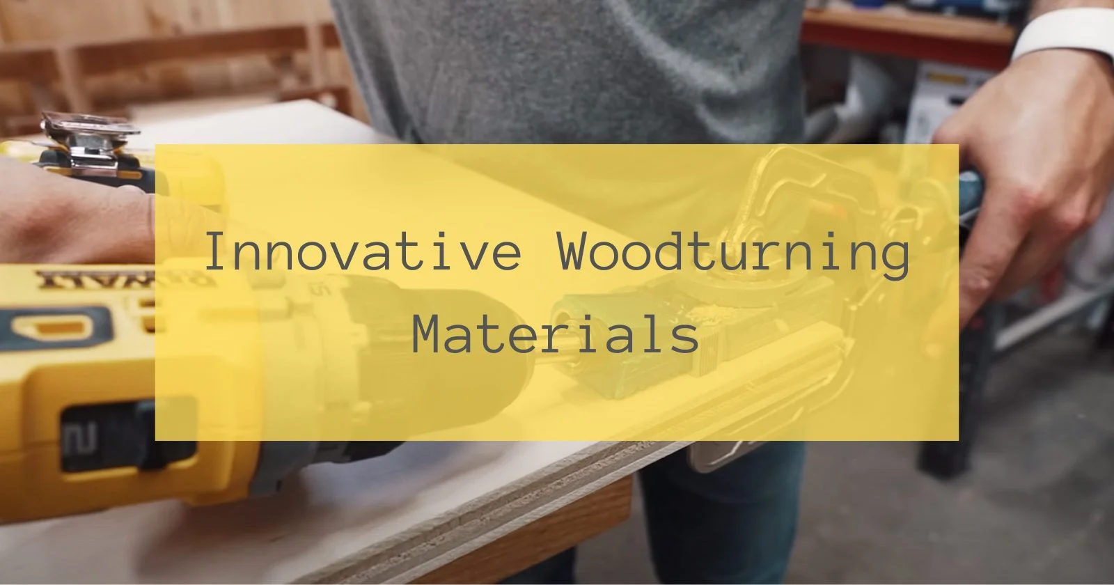 Innovative Woodturning Materials