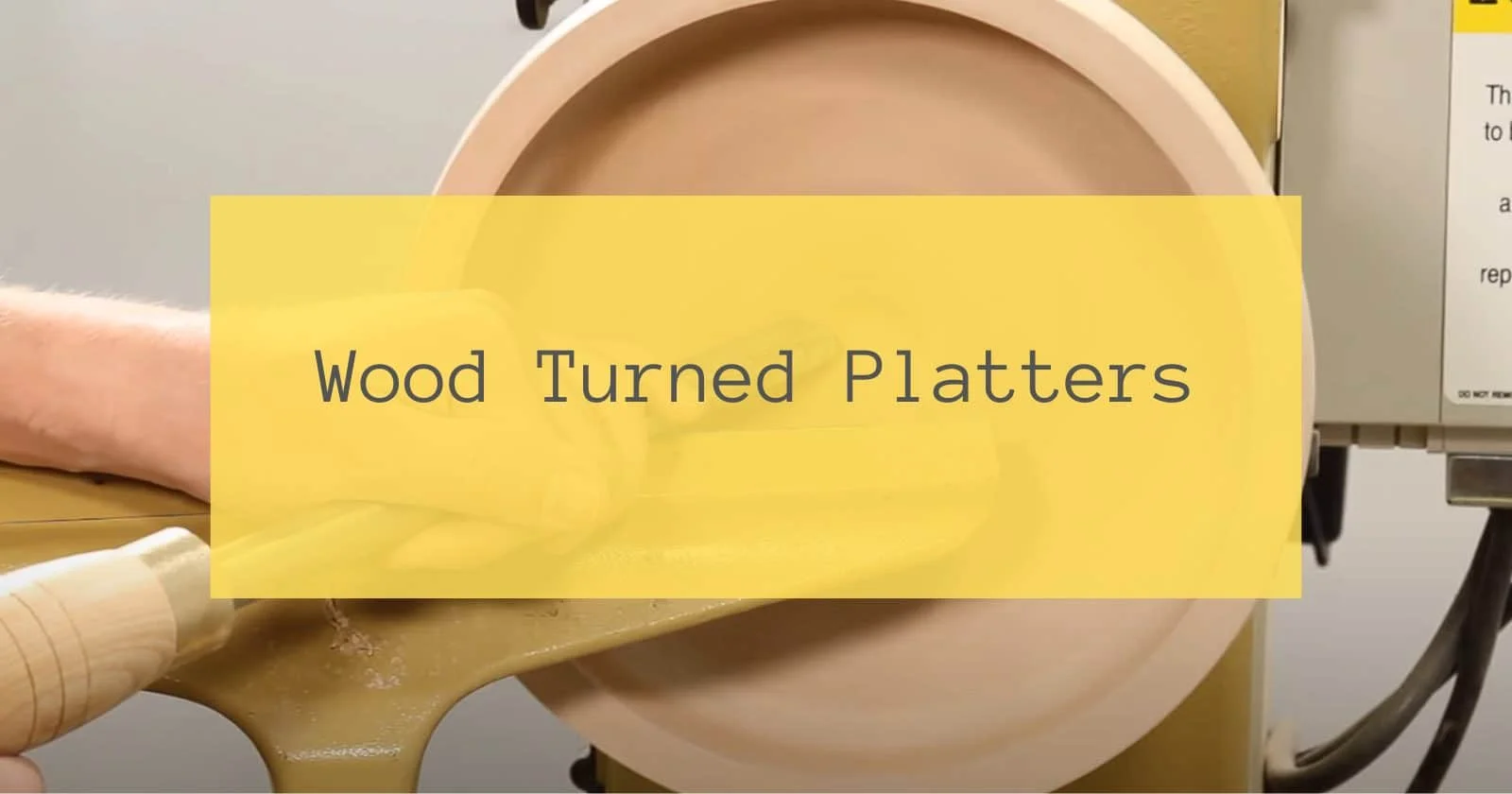 Wood Turned Platters