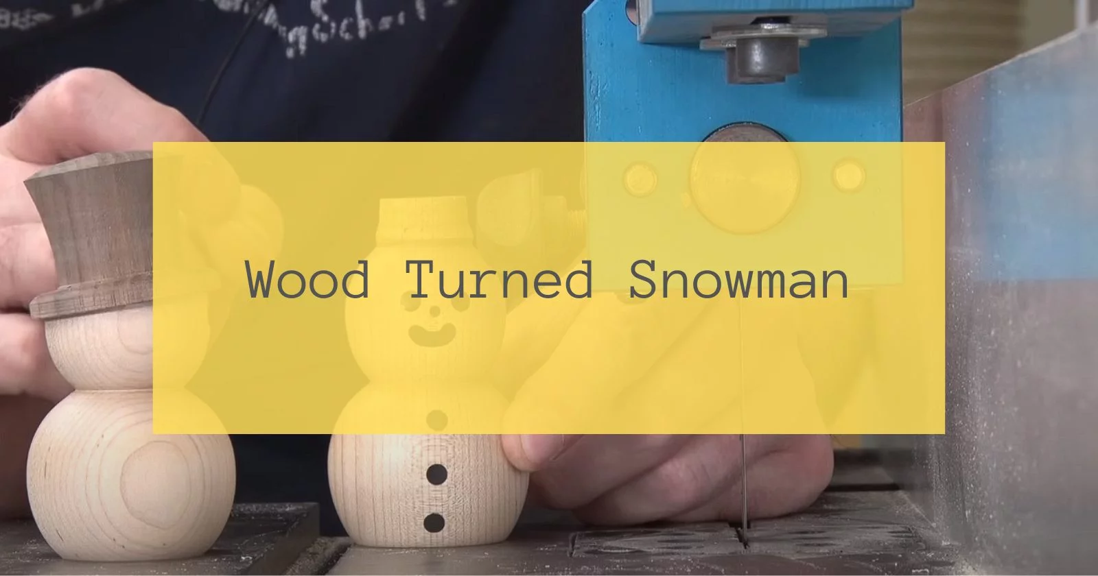 Wood Turned Snowman