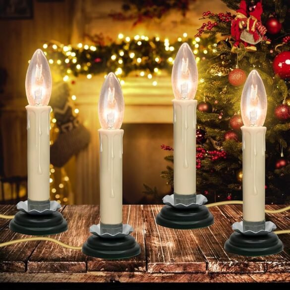 Candle-Turning Christmas Decoration