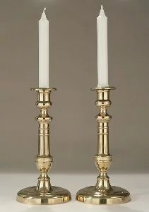 Metal Turning Candlesticks