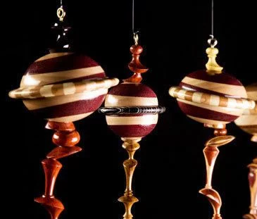 Turning Metal Christmas Ornaments