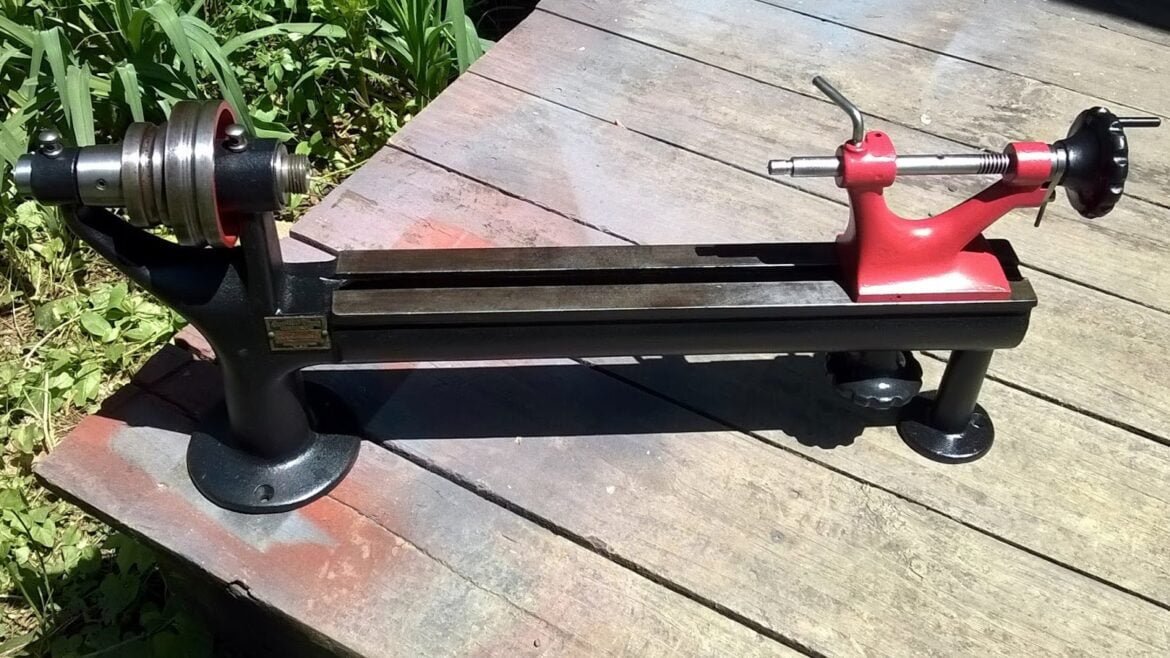 Vintage Wood Turning Lathe