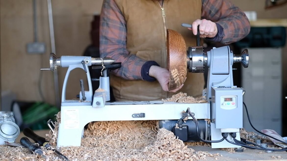 Woodturning on a Lathe